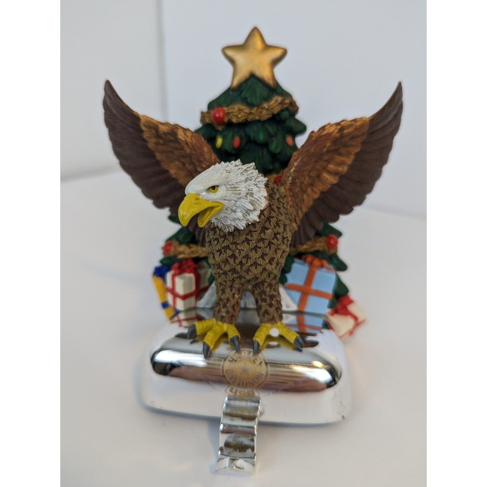 Vintage HD Harley-Davidson American Bald Eagle Christmas Xmas Stocking Holder 99
